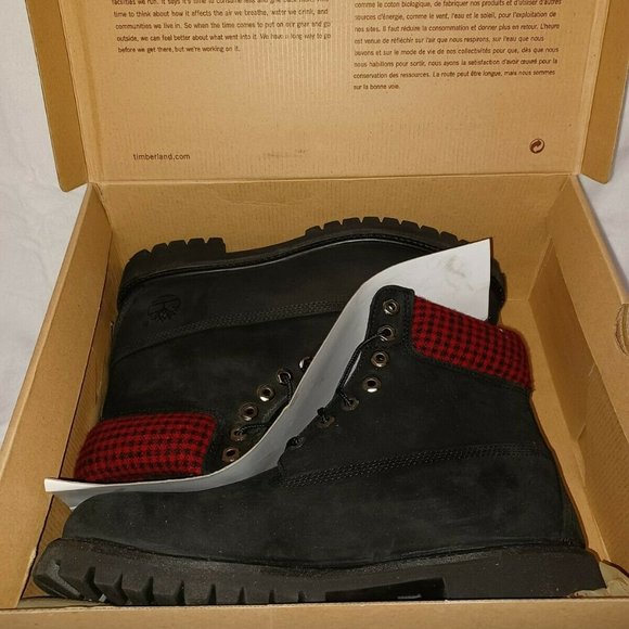 Timberland 6 in Premium Double 44527 Men's Boots Outdoors Leather Wheat SZ 9.5 - Picture 4 of 7